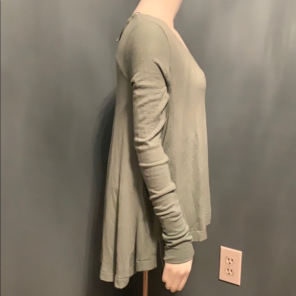 We the Free Malibu Mint Green Thermal Shirt Small - Picture 4 of 7